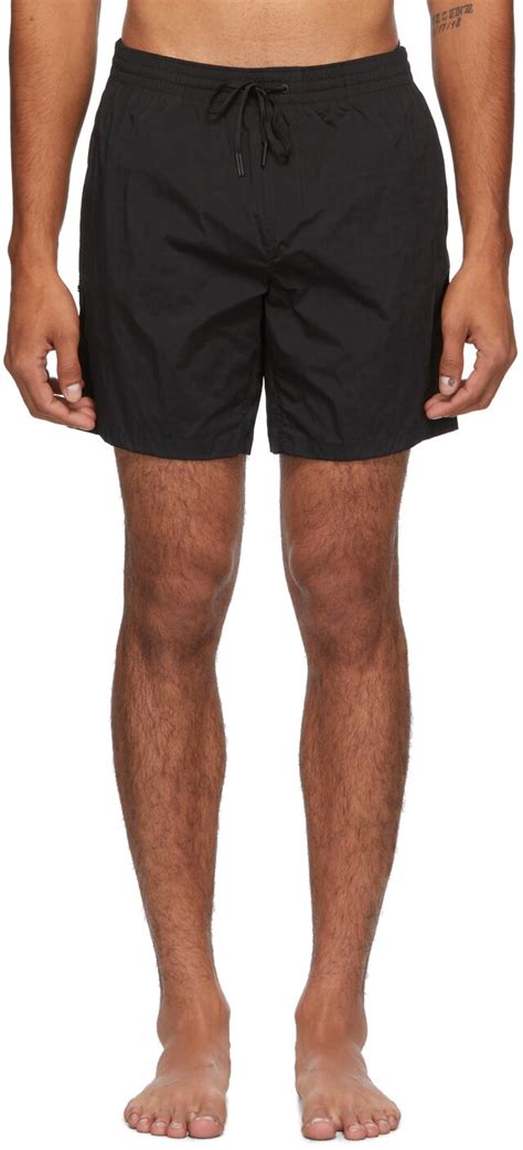 fendi swim shorts black